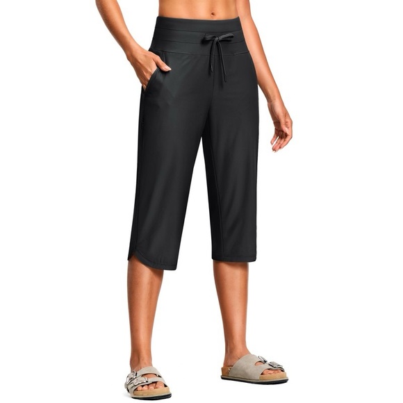 NWT ISEEGZ Swim Capris Pants shorts for Women 18" Tummy Control - Picture 3 of 13